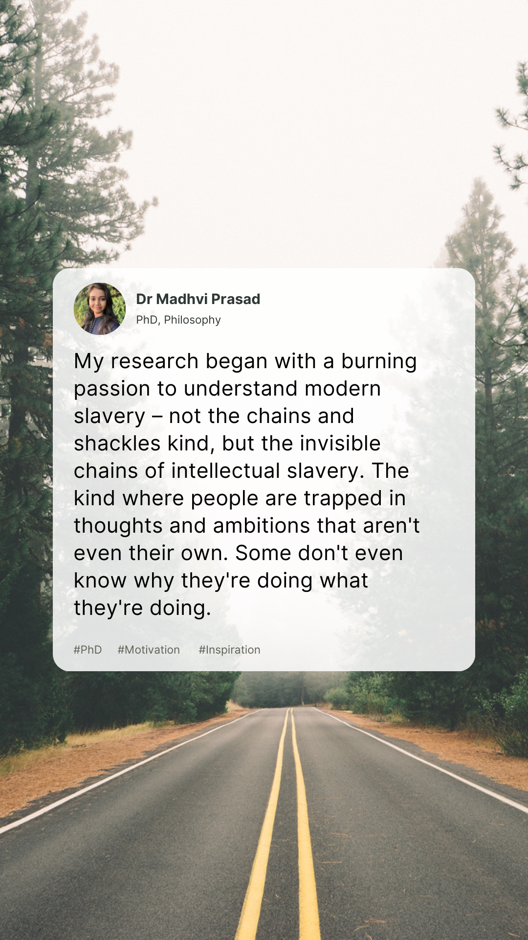Sharing the Journey of Self-Discovery: My PhD Experience